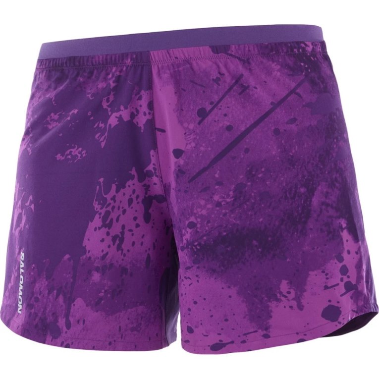 Purple Salomon Cross 5'' Women's Running Shorts | PH 13584S